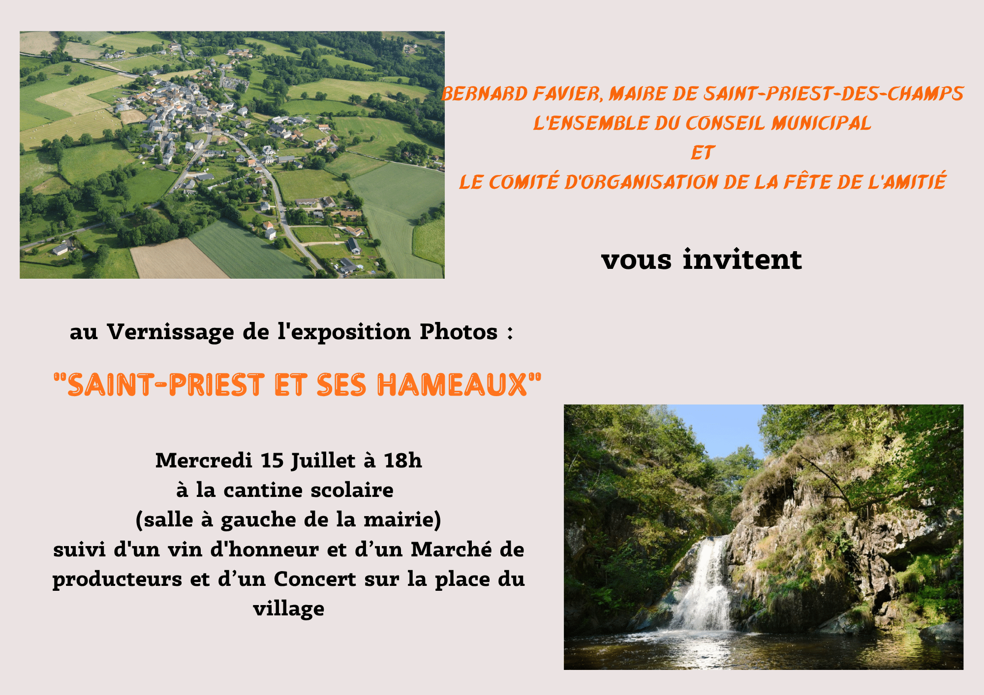 Invitation vernissage Exposition Photos