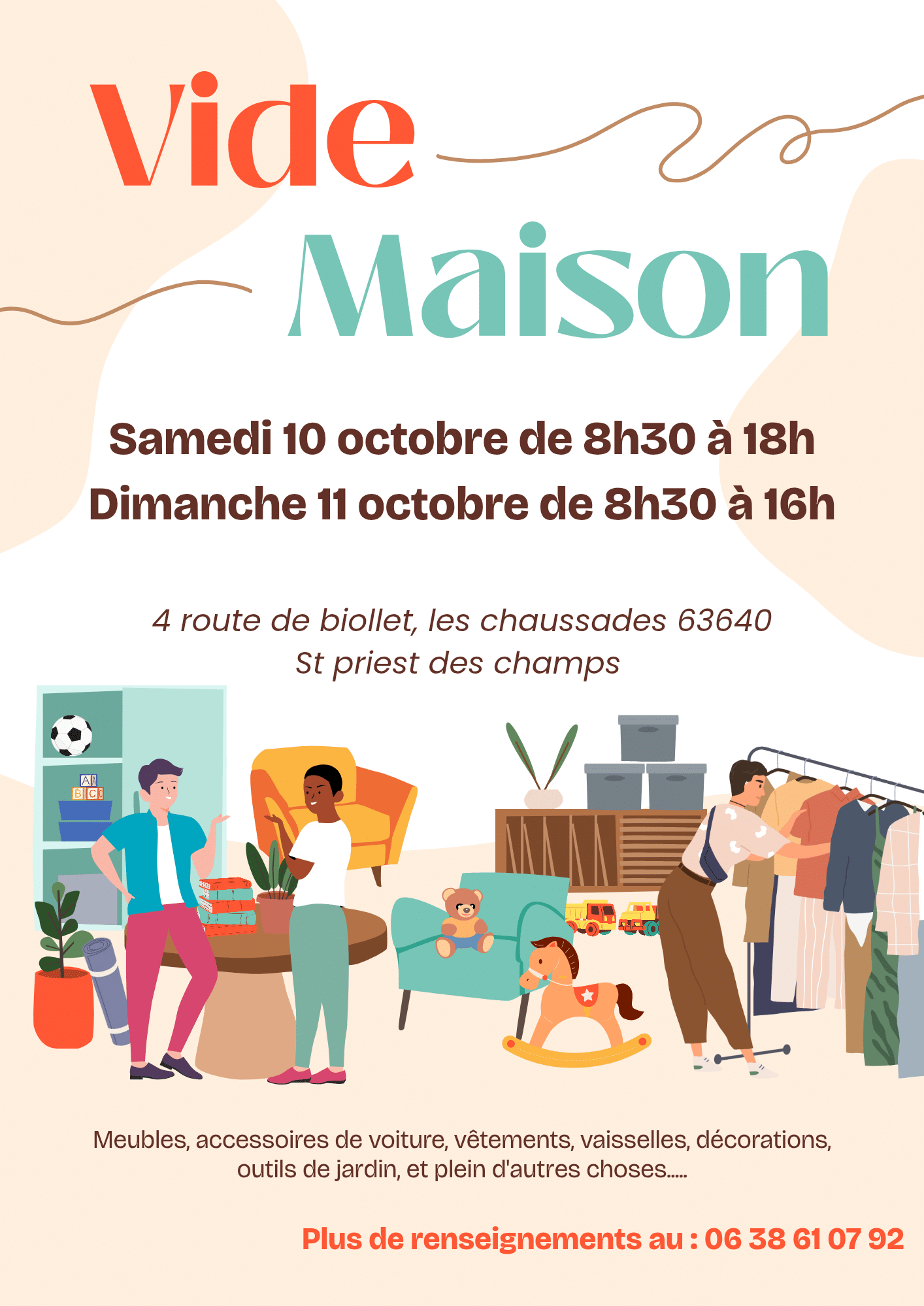 Affiche Vide Grenier Brocante Moderne Illustratif Coloré_20260920_122152_0000